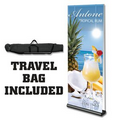 Premium 36"w (double) Retractable Banner w/ 8' graphics (A+ Rated, No Rush, Proof, or Setup Charges)